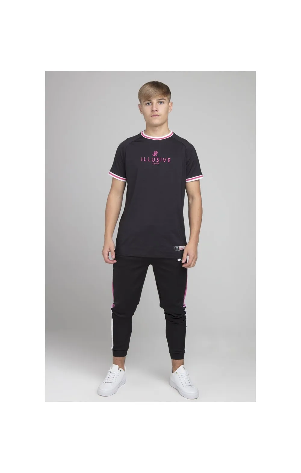Illusive London Basketball Tee - Black sold by Siksilk product image thumbnail 5