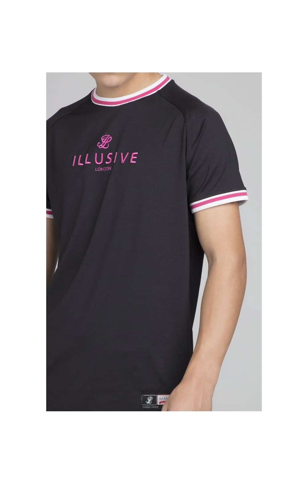 Illusive London Basketball Tee - Black sold by Siksilk product image thumbnail 2