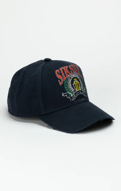 Navy Varsity Trucker Cap sold by Siksilk