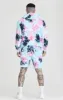 White Tie Dye Varsity Hoodie sold by Siksilk
