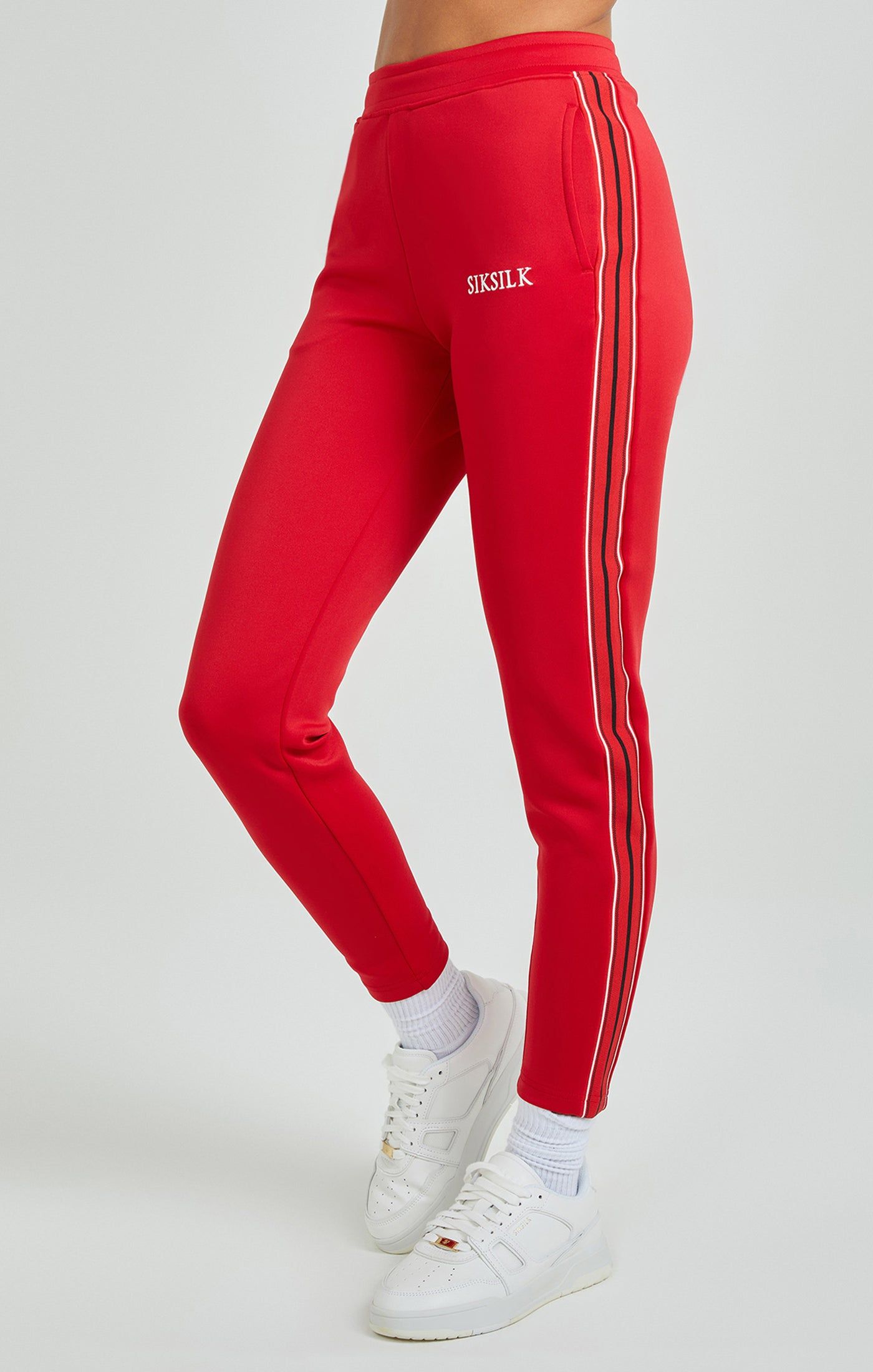 Red Tape Detail Track Pant sold by Siksilk