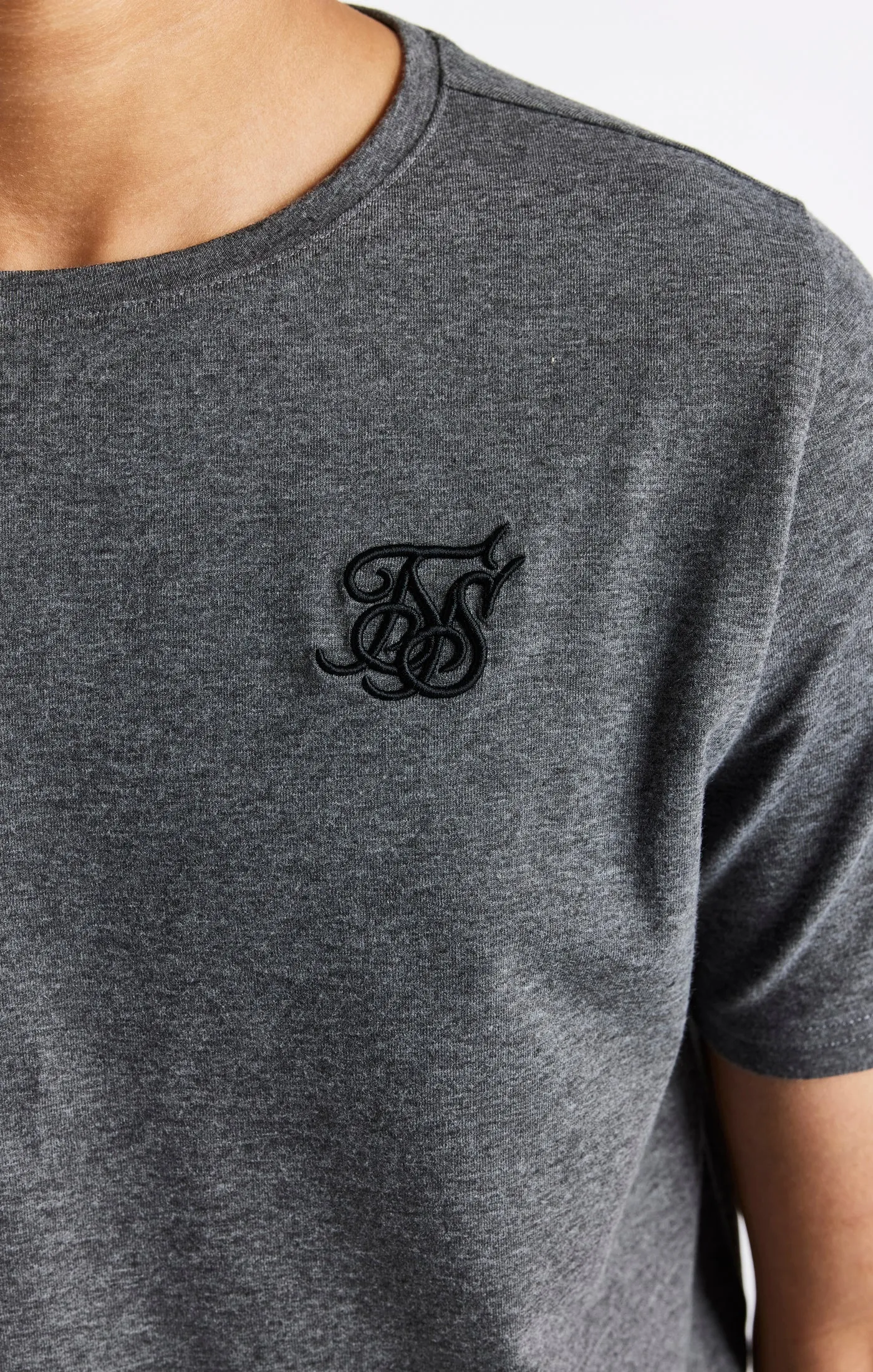 Boys Dark Grey Marl Short Sleeve T-Shirt sold by Siksilk product image thumbnail 2