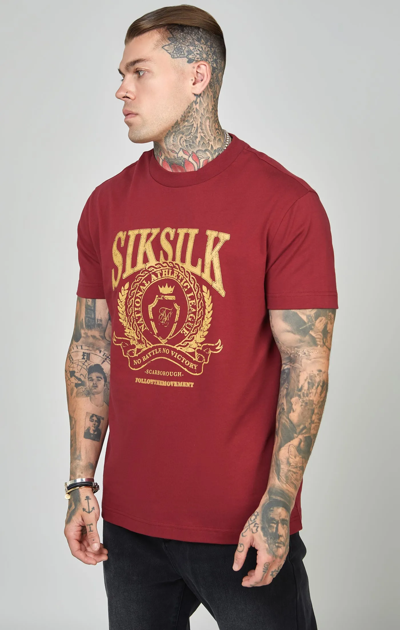 Oversized Crest Logo T-Shirt sold by Siksilk product image thumbnail 4