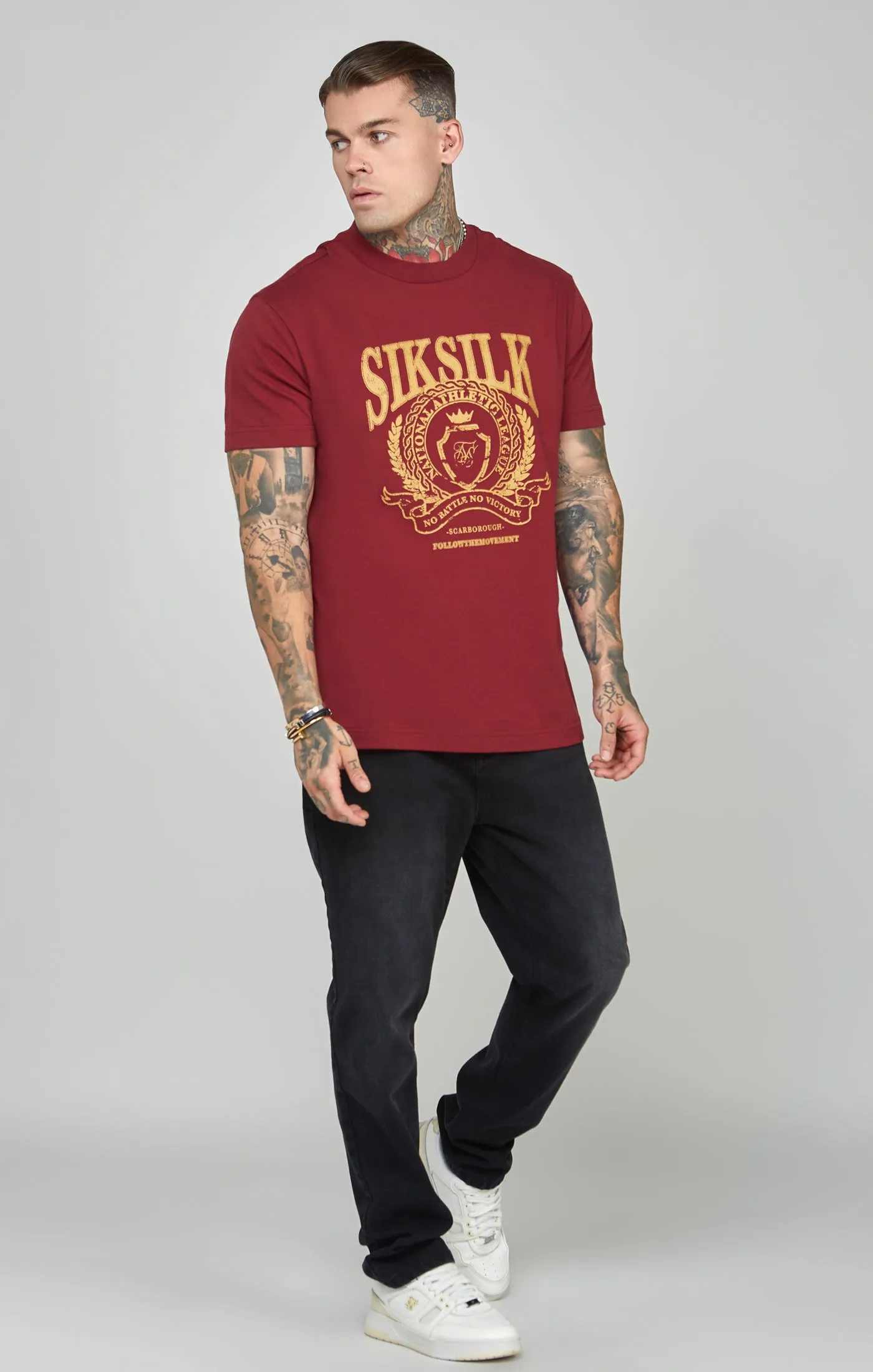 Oversized Crest Logo T-Shirt sold by Siksilk product image thumbnail 3
