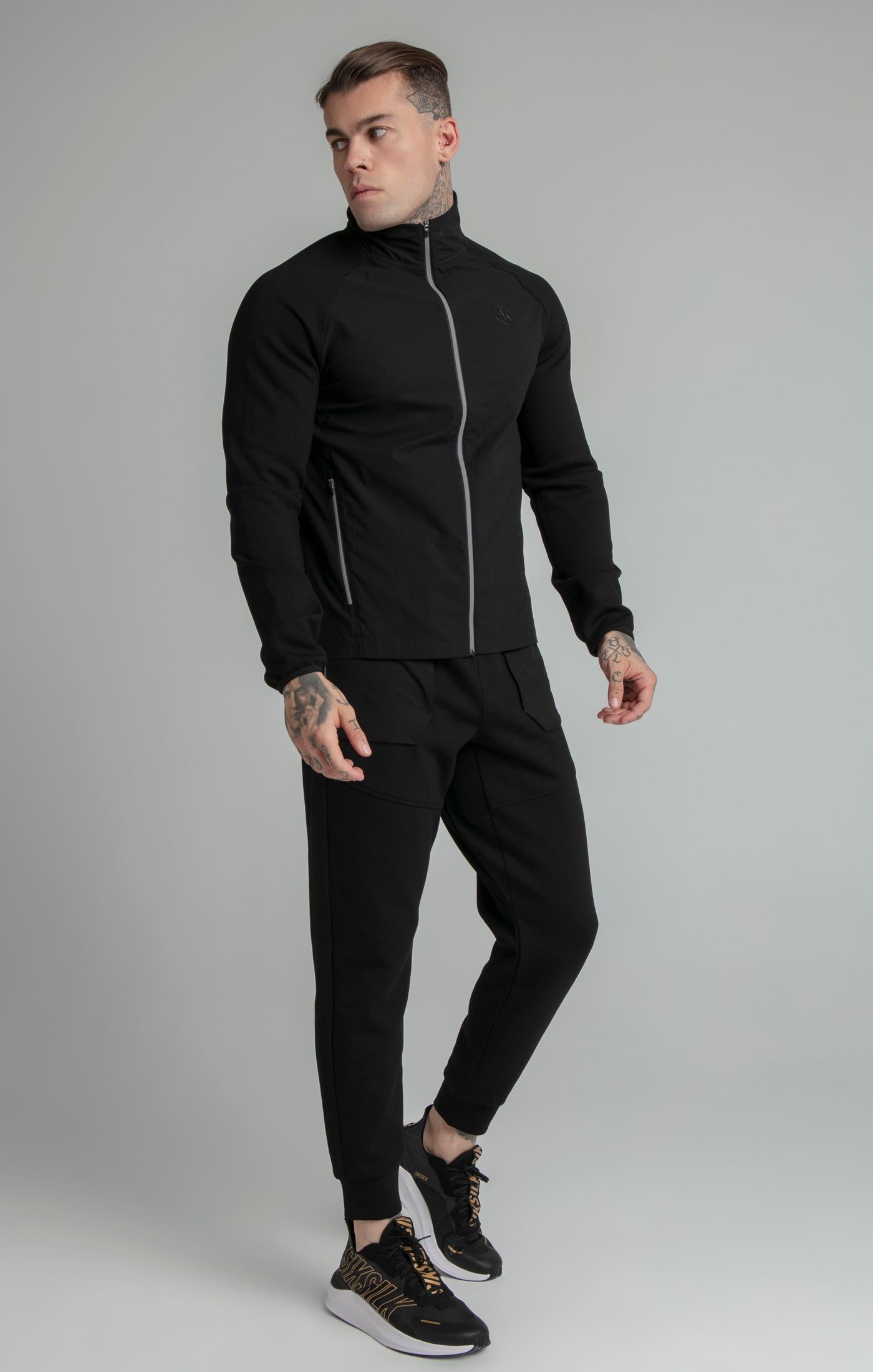 Black Inject Zip Thru Jacket sold by Siksilk product image thumbnail 3