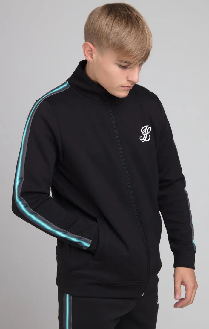 Boys Illusive Black Taped Zip Thru Funnel Neck sold by Siksilk product image thumbnail 4