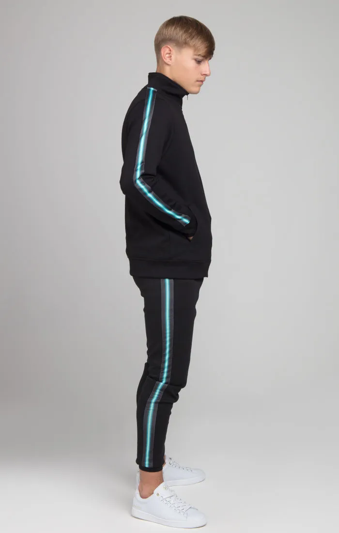 Boys Illusive Black Taped Zip Thru Funnel Neck sold by Siksilk product image thumbnail 2