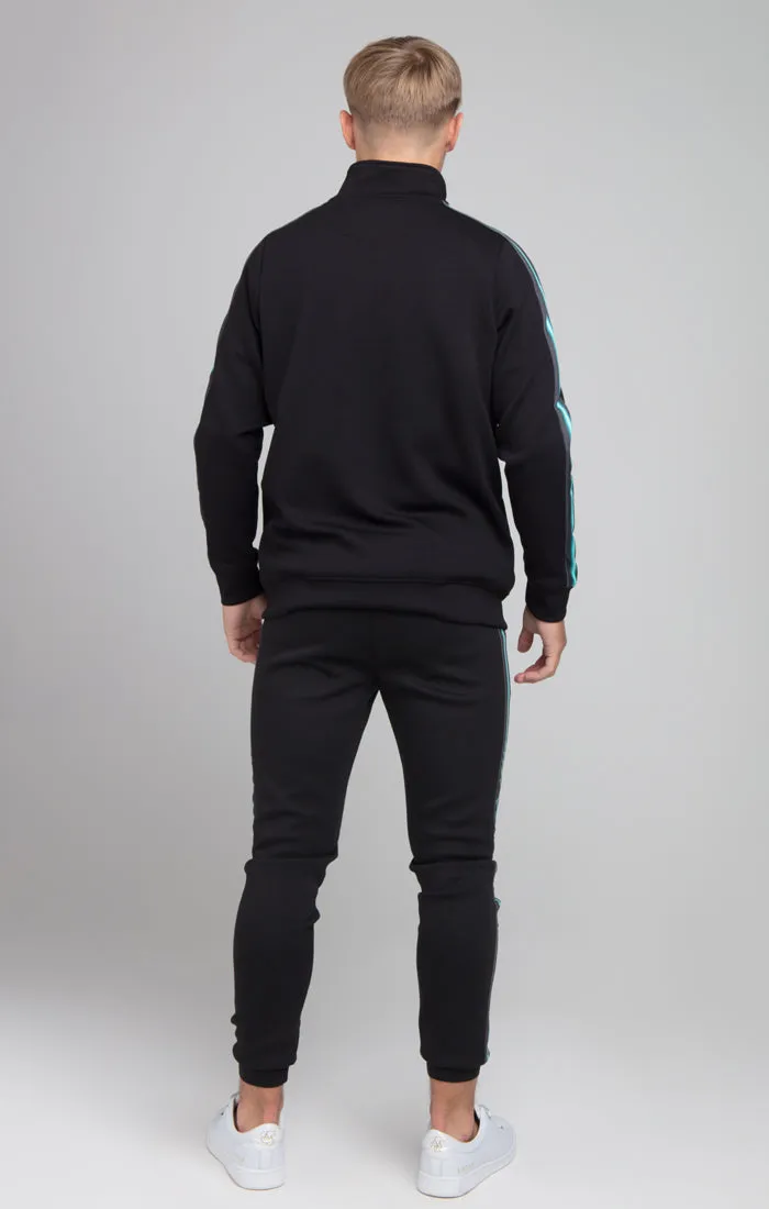 Boys Illusive Black Taped Zip Thru Funnel Neck sold by Siksilk product image thumbnail 3