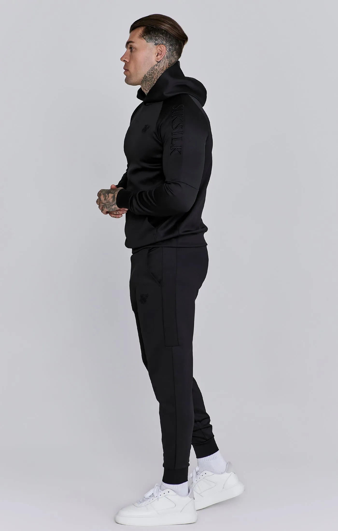 Black Hoodie and Joggers Set sold by Siksilk product image thumbnail 4