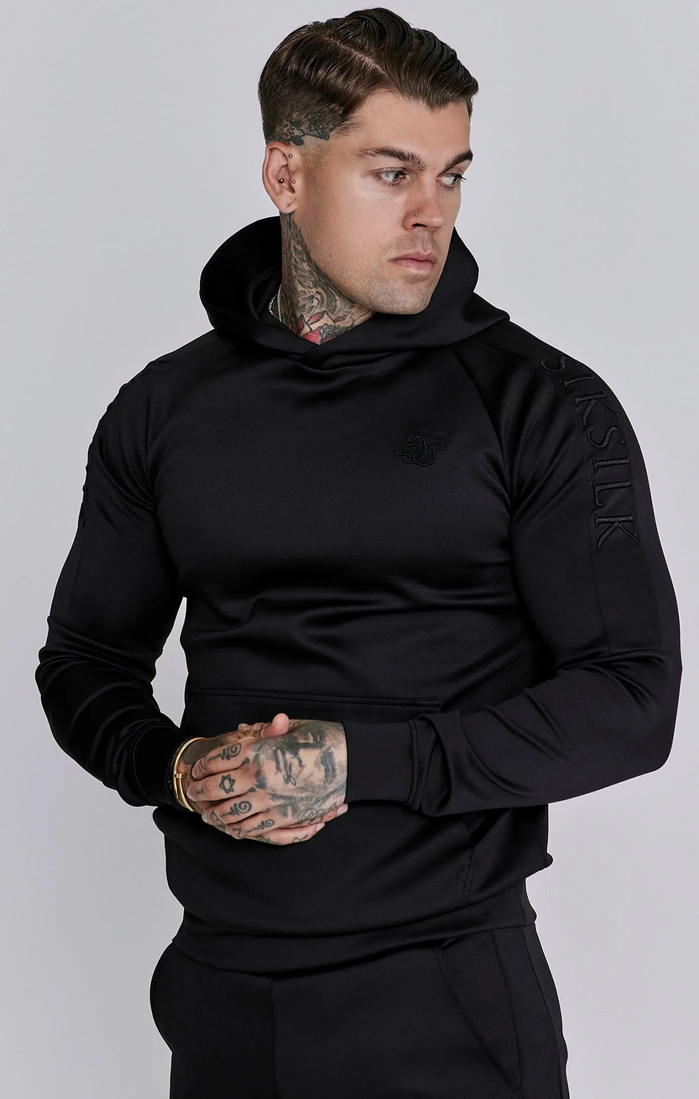 Black Hoodie and Joggers Set sold by Siksilk product image thumbnail 2