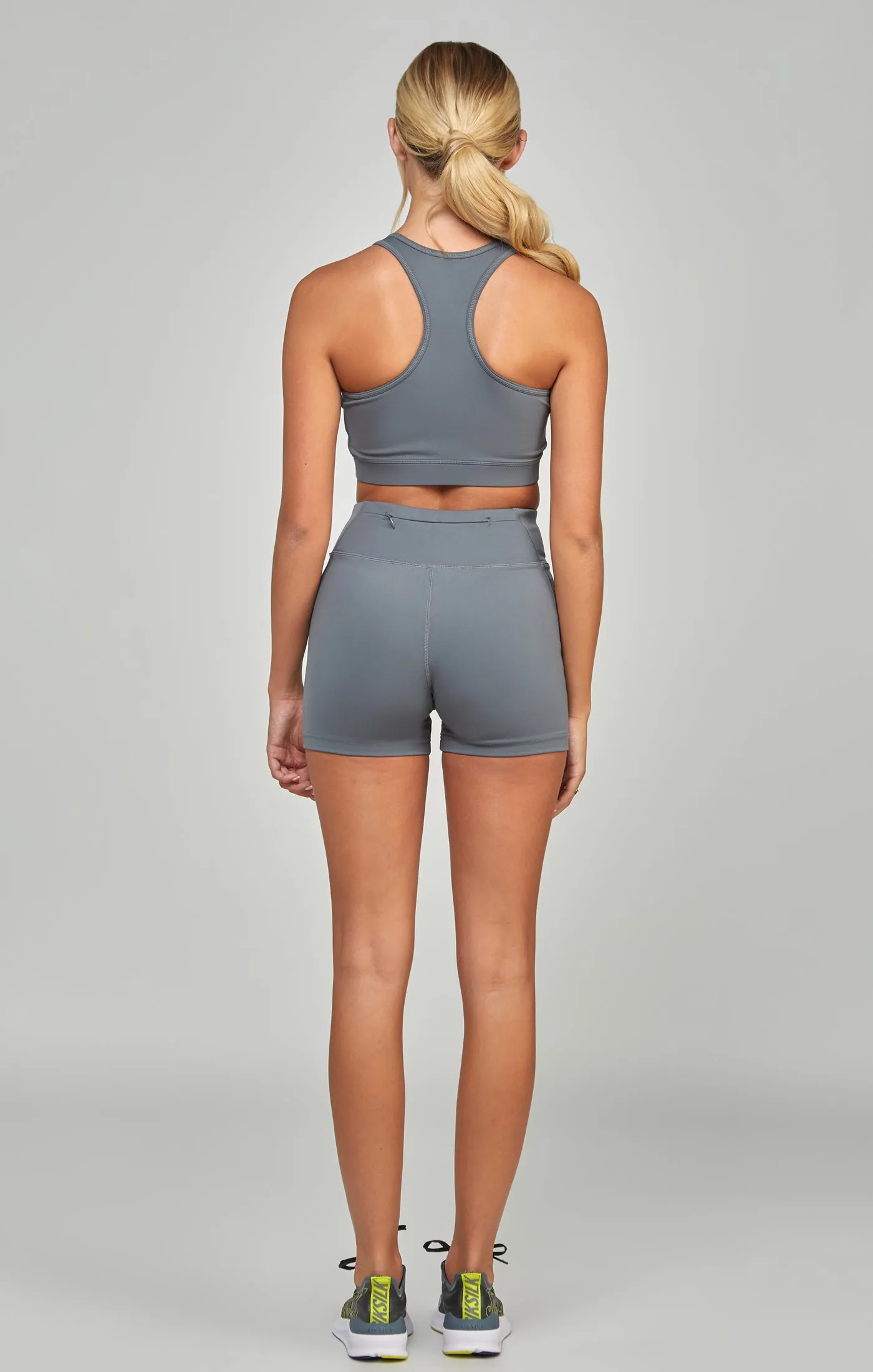 Grey Sports Essential Booty Short sold by Siksilk product image thumbnail 5
