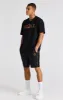 Black Crest Oversized T-Shirt sold by Siksilk
