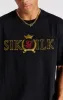 Black Crest Oversized T-Shirt sold by Siksilk