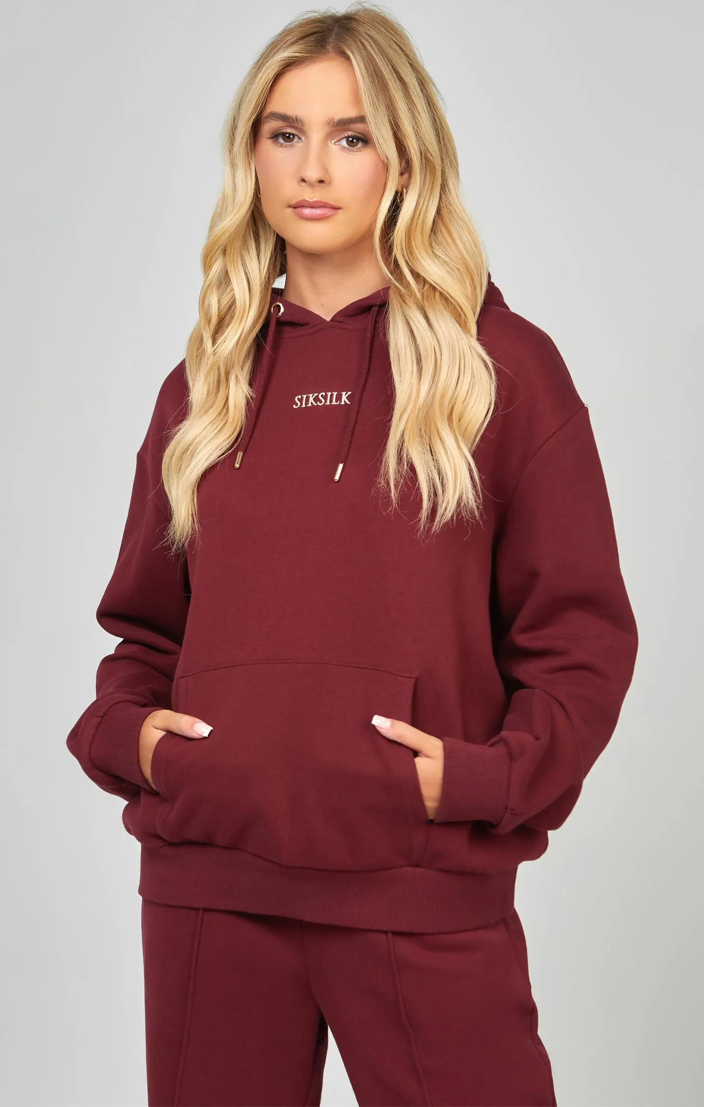 Burgundy Oversized Hoodie sold by Siksilk