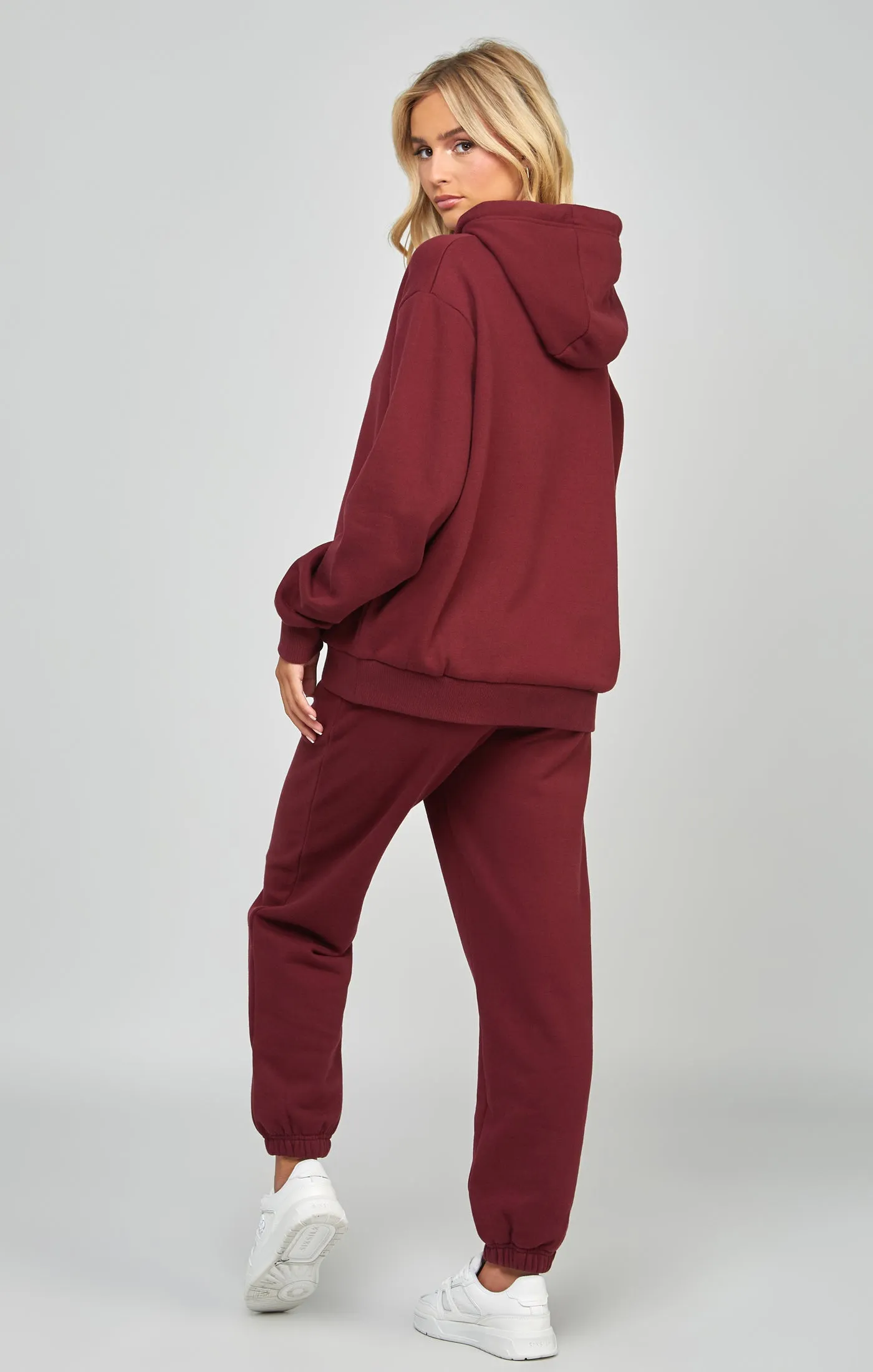 Burgundy Oversized Hoodie sold by Siksilk product image thumbnail 5