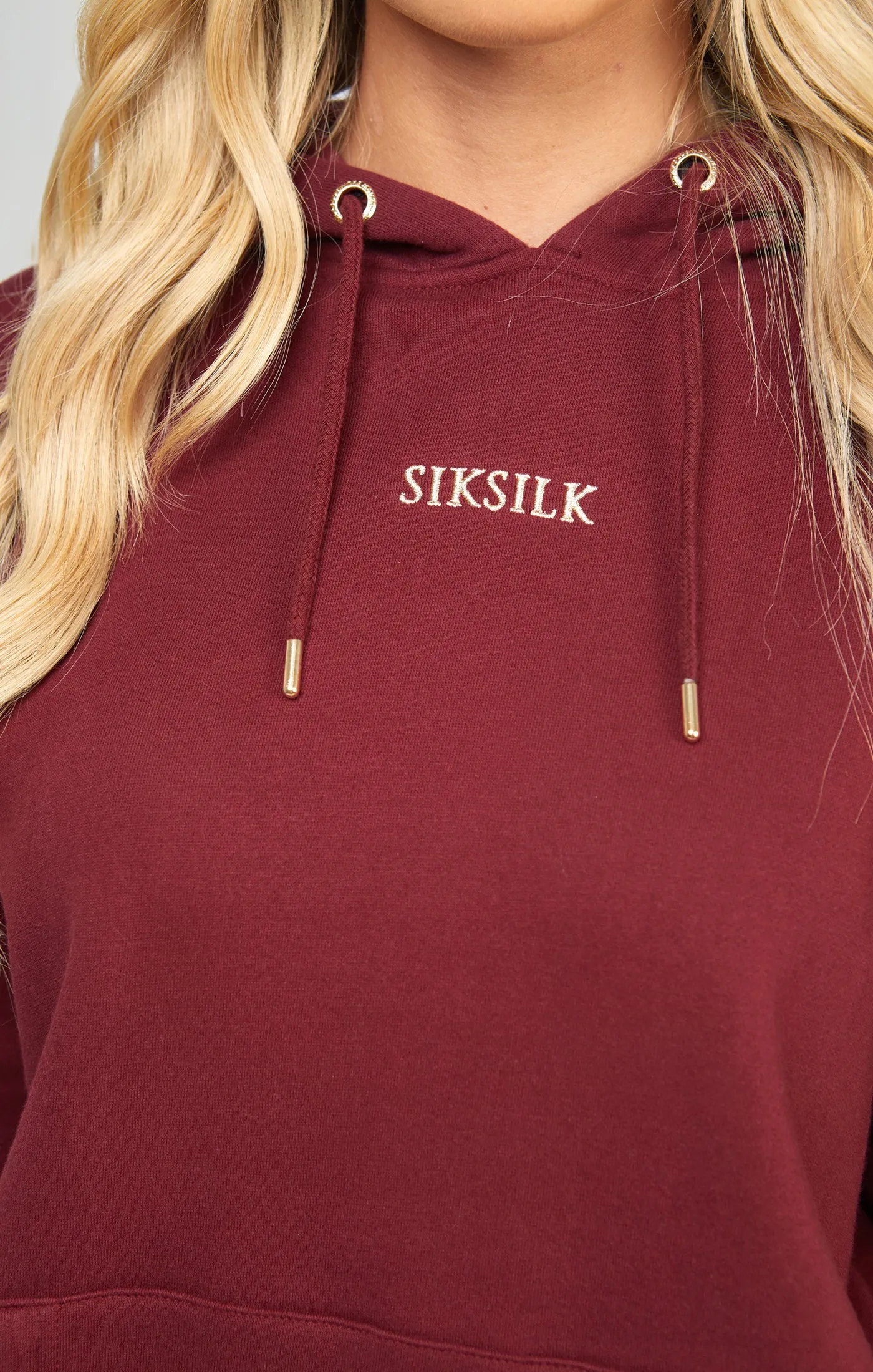 Burgundy Oversized Hoodie sold by Siksilk product image thumbnail 2