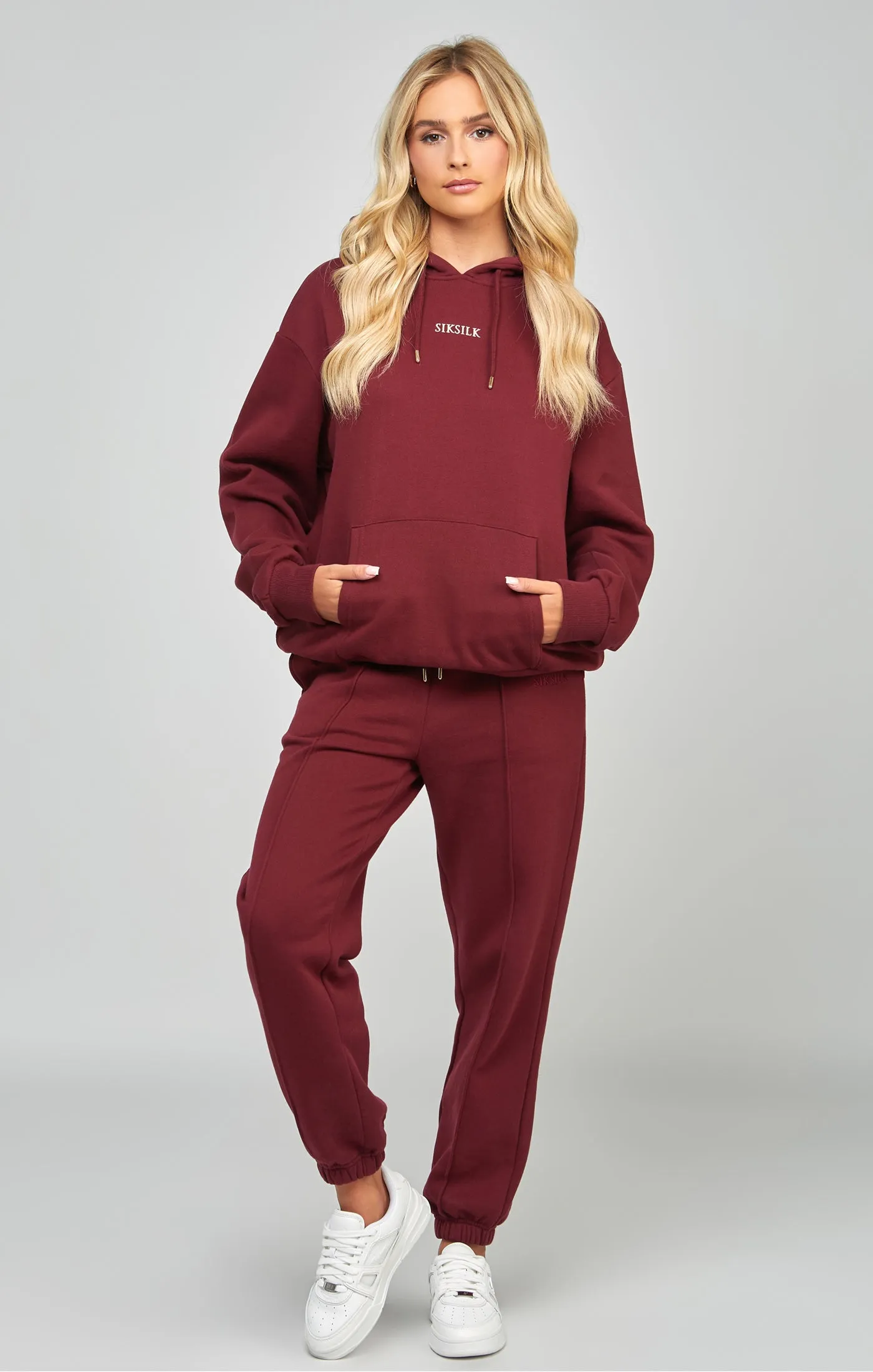 Burgundy Oversized Hoodie sold by Siksilk product image thumbnail 3