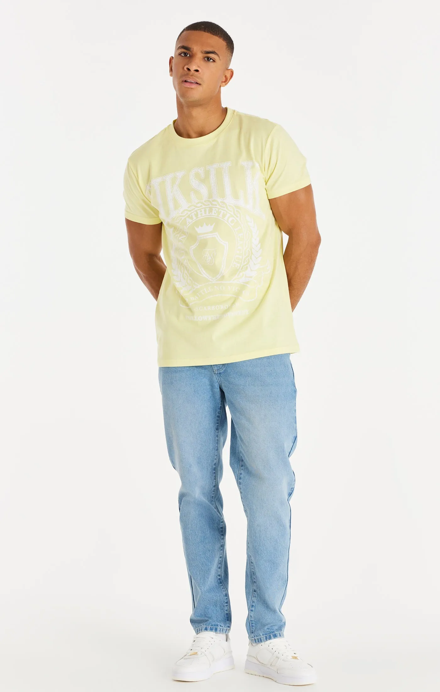 Yellow Varsity Box T-Shirt sold by Siksilk product image thumbnail 3