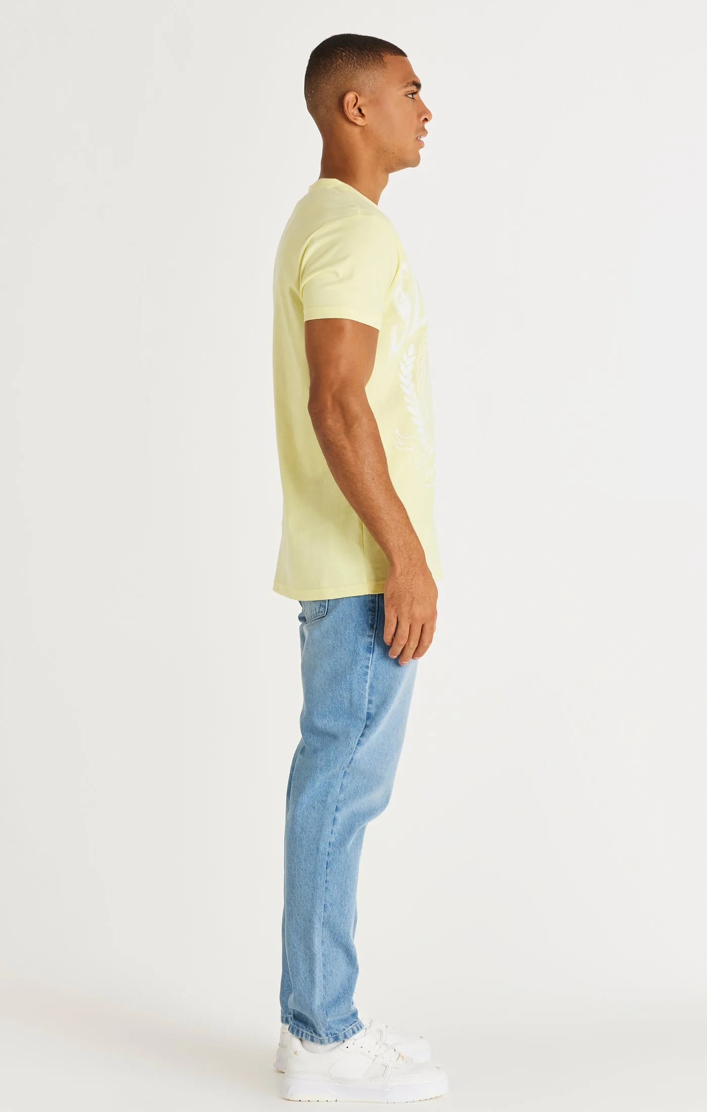 Yellow Varsity Box T-Shirt sold by Siksilk product image thumbnail 4