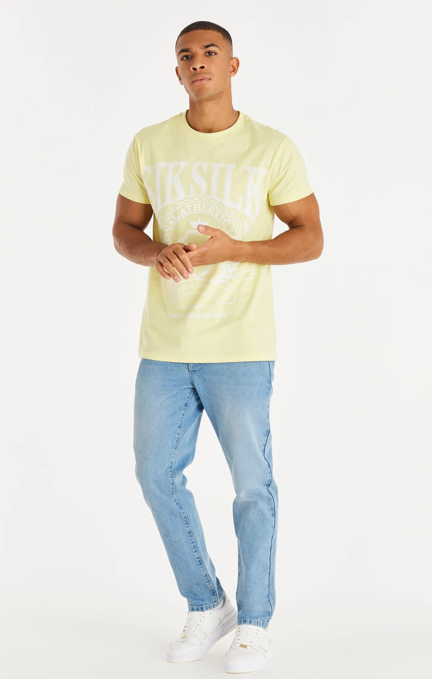 Yellow Varsity Box T-Shirt sold by Siksilk