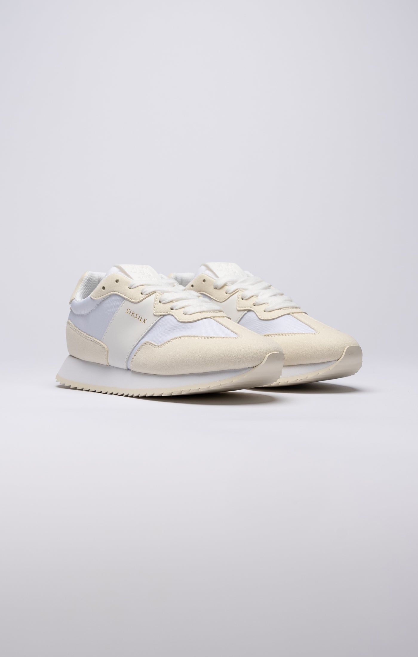 White Retro Running Trainer sold by Siksilk product image thumbnail 4
