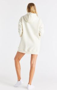 SikSilk Signature Oversize Hoodie Dress - Ecru sold by Siksilk