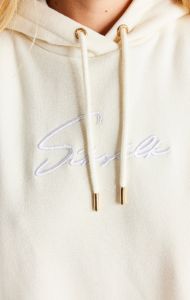 SikSilk Signature Oversize Hoodie Dress - Ecru sold by Siksilk