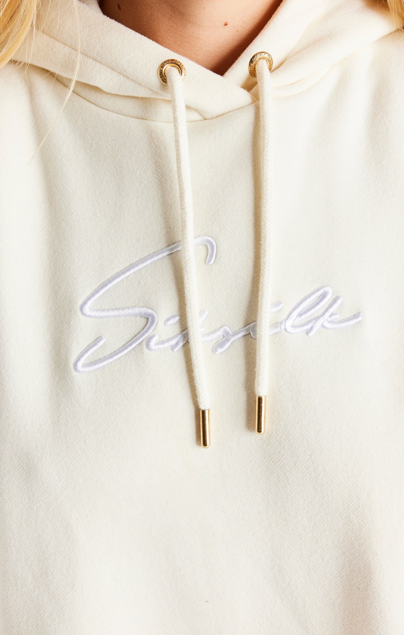 SikSilk Signature Oversize Hoodie Dress - Ecru sold by Siksilk product image thumbnail 3