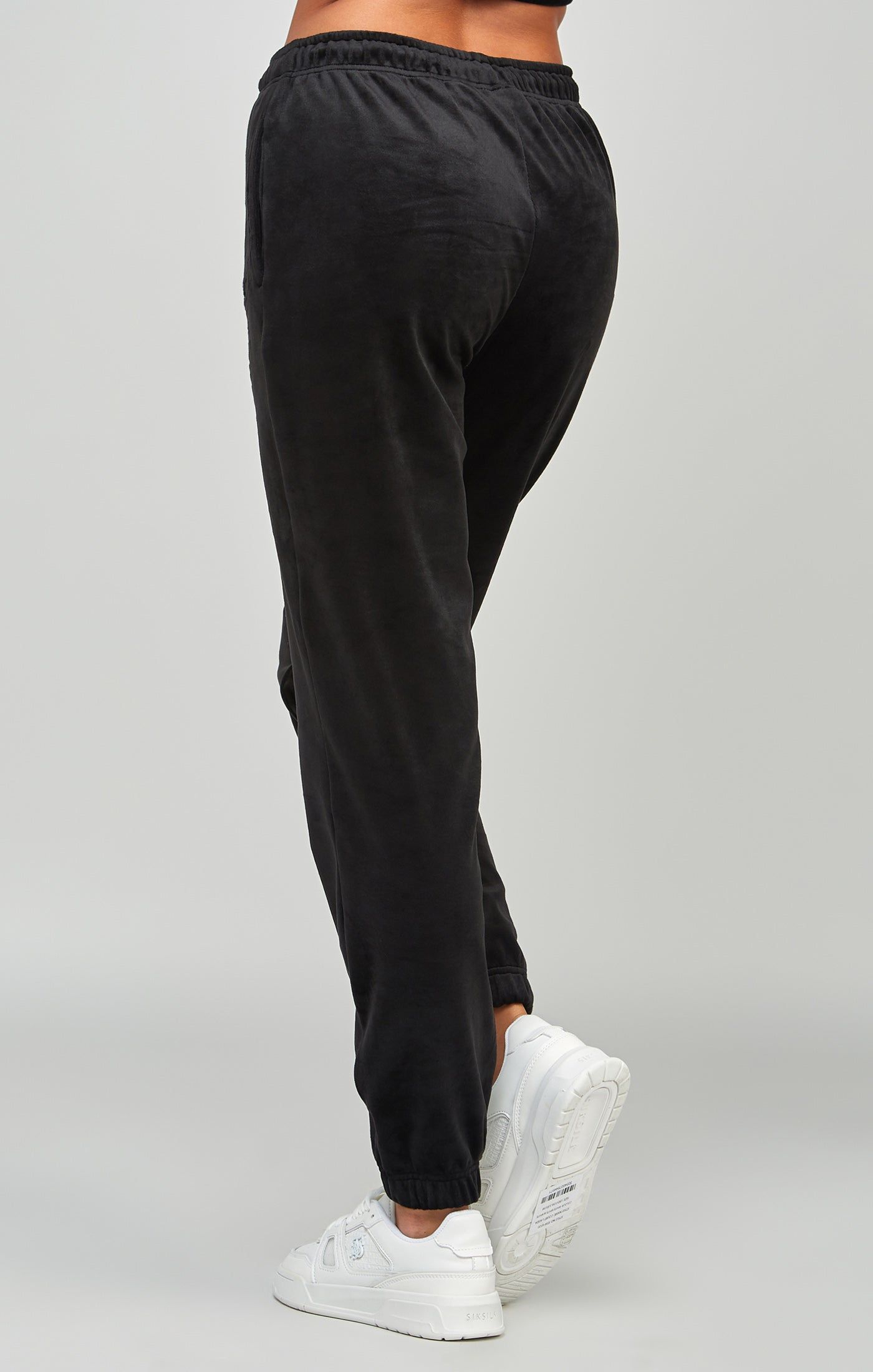 Black Velour Joggers sold by Siksilk product image thumbnail 4
