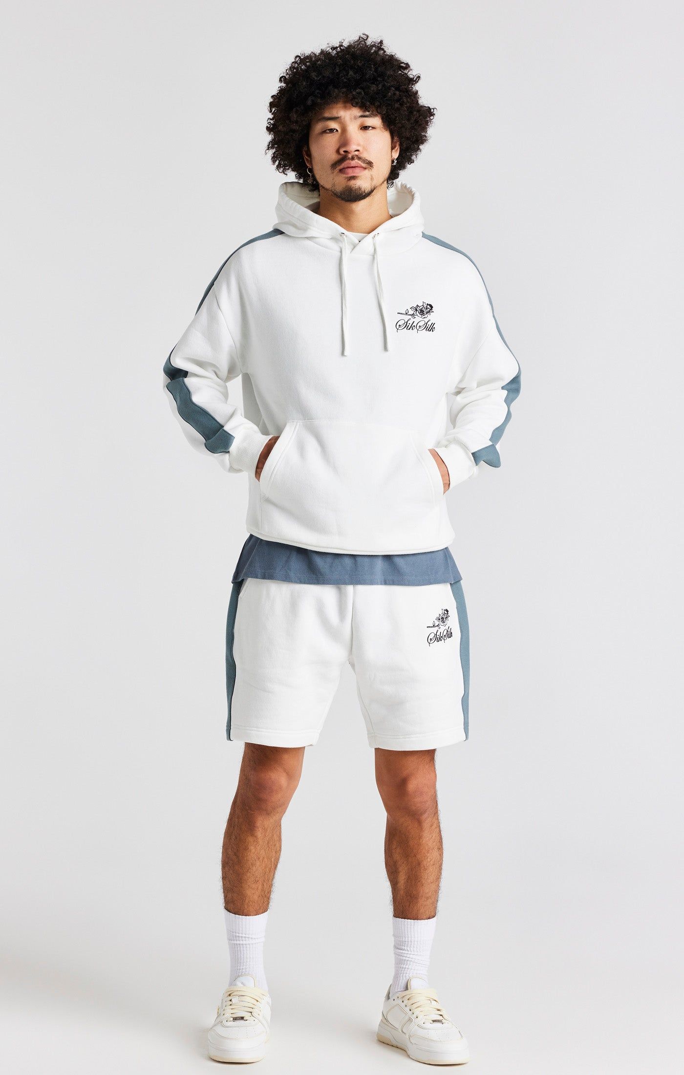 White Rose Oversized Hoodie sold by Siksilk product image thumbnail 3