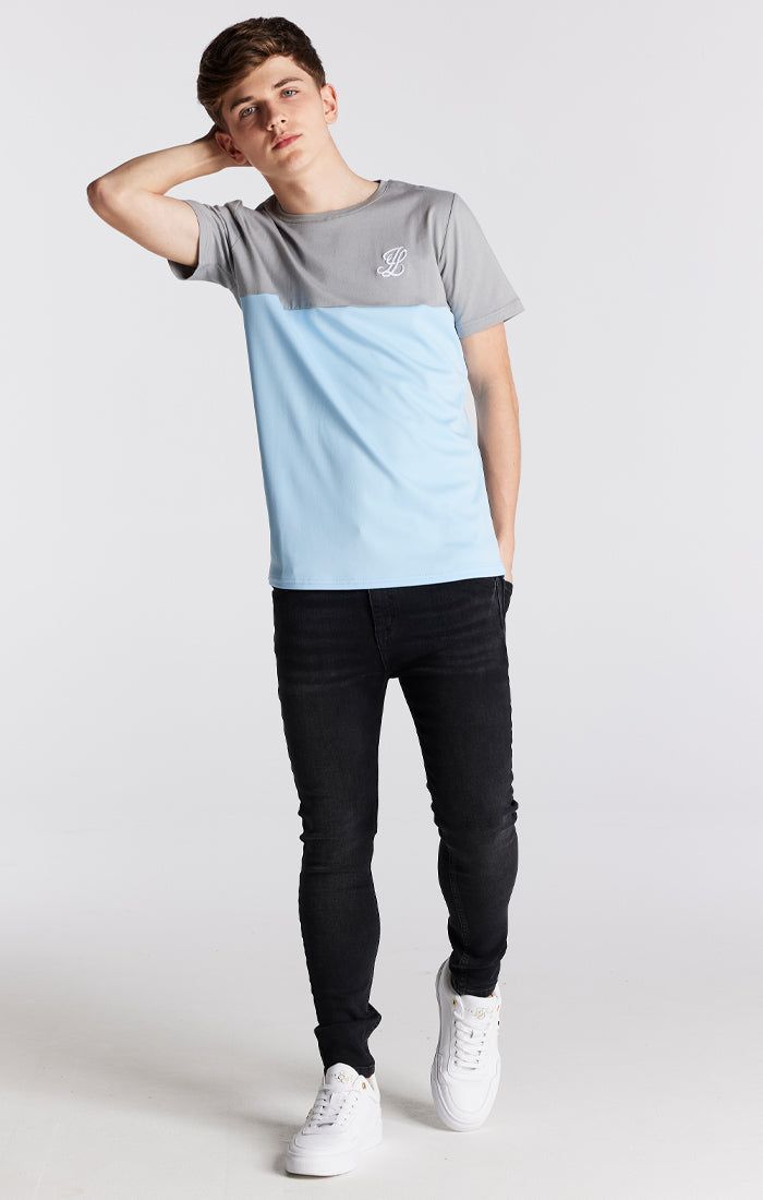 Boys Illusive Grey Cut And Sew T-Shirt sold by Siksilk product image thumbnail 4