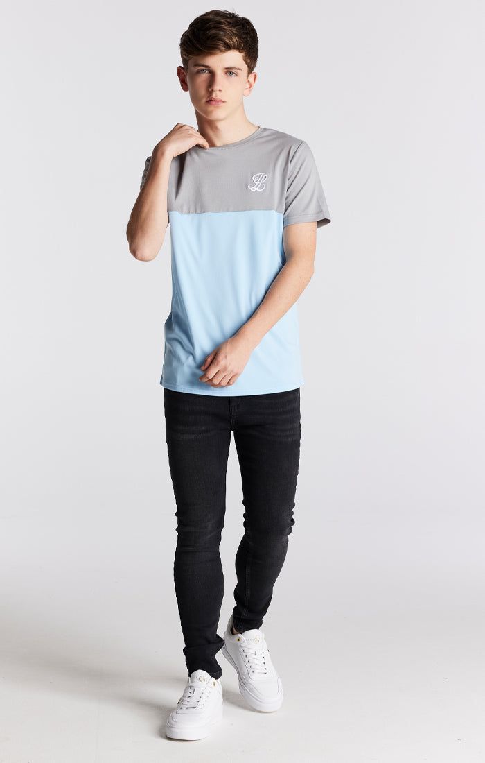 Boys Illusive Grey Cut And Sew T-Shirt sold by Siksilk