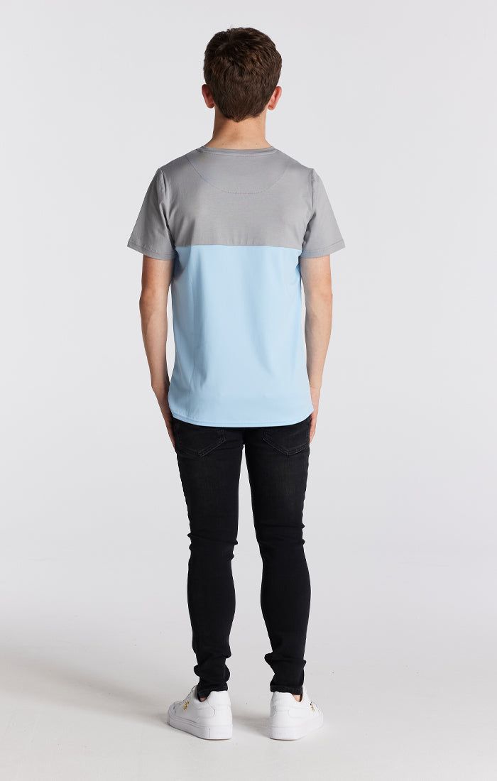 Boys Illusive Grey Cut And Sew T-Shirt sold by Siksilk product image thumbnail 5