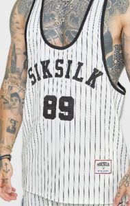 Ecru Anniversary Racer Back Vest sold by Siksilk