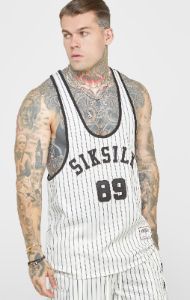 Ecru Anniversary Racer Back Vest sold by Siksilk