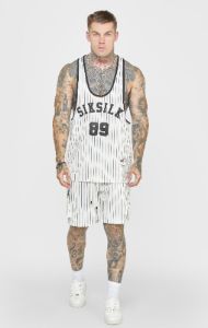 Ecru Anniversary Racer Back Vest sold by Siksilk
