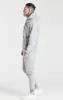 Grey Cut And Sew Logo Overhead Hoodie sold by Siksilk
