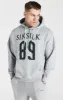Grey Cut And Sew Logo Overhead Hoodie sold by Siksilk
