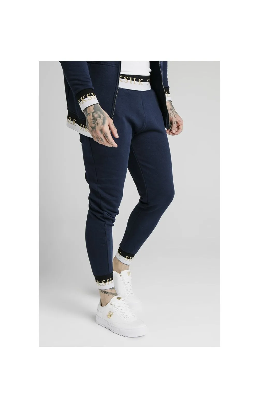 SikSilk Deluxe Fitted Jogger - Navy sold by Siksilk product image thumbnail 3