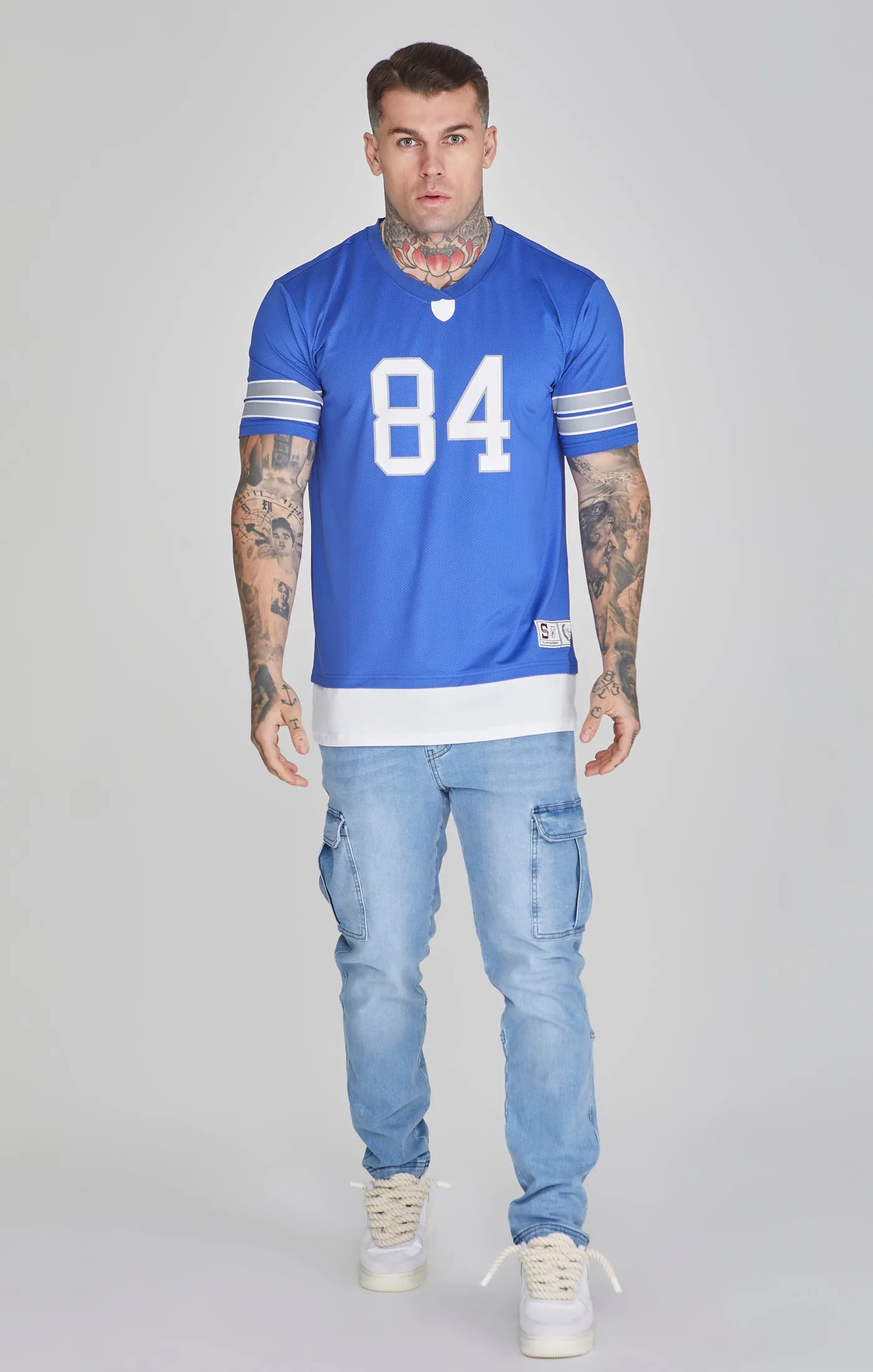 Blue Sports T-Shirt sold by Siksilk product image thumbnail 2