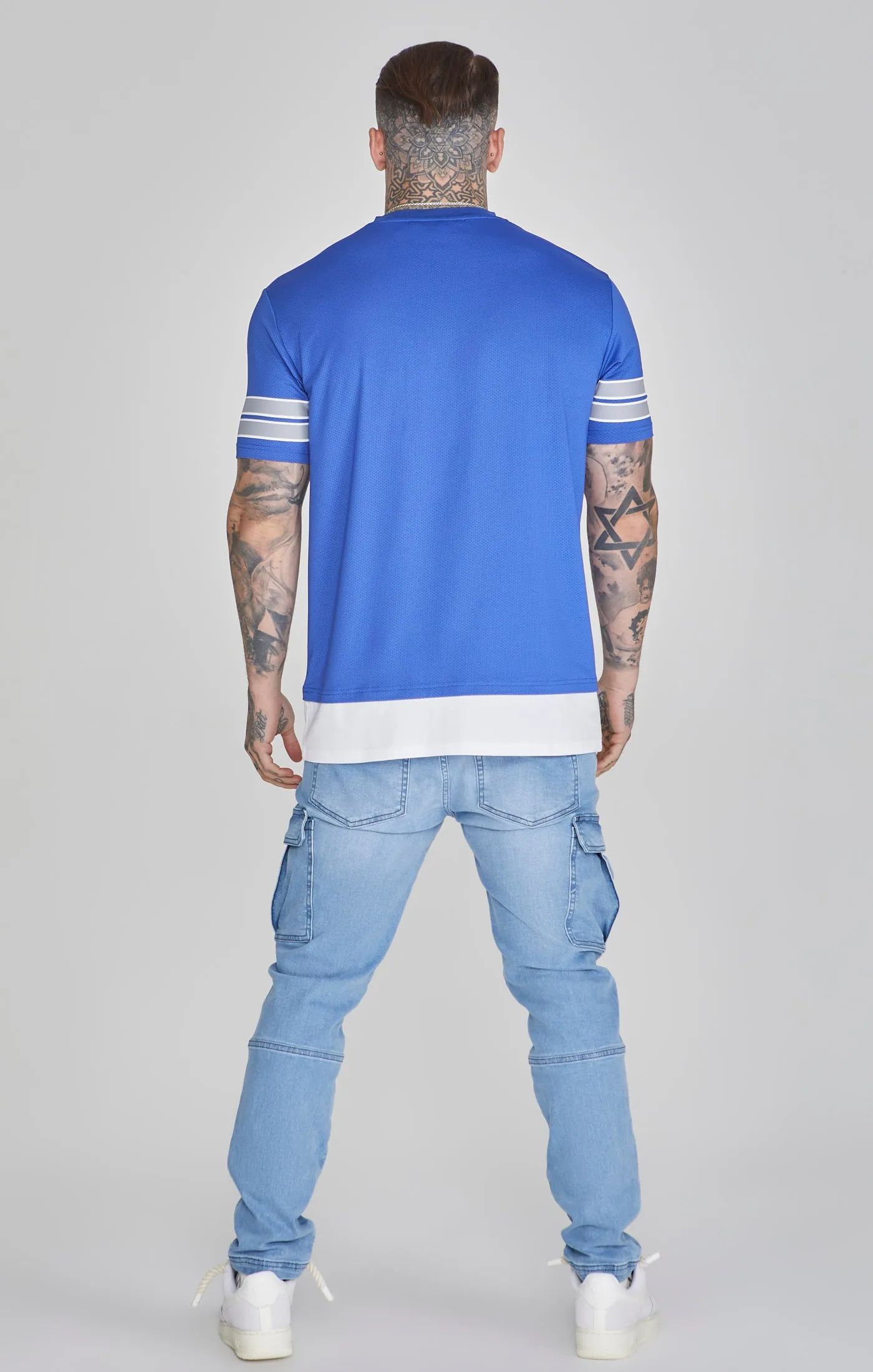 Blue Sports T-Shirt sold by Siksilk product image thumbnail 5