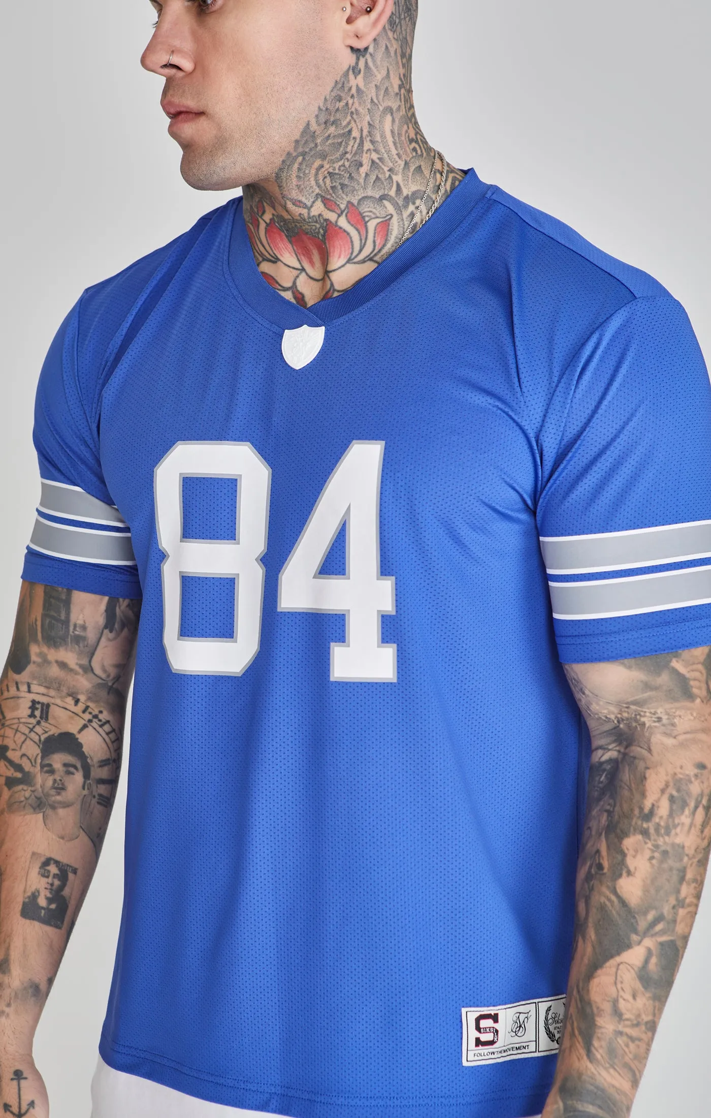 Blue Sports T-Shirt sold by Siksilk product image thumbnail 3