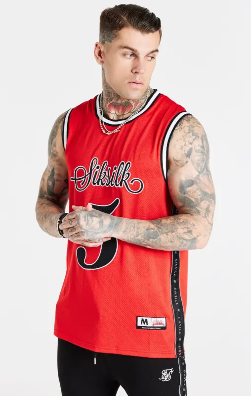 Red Tape Basketball Vest sold by Siksilk