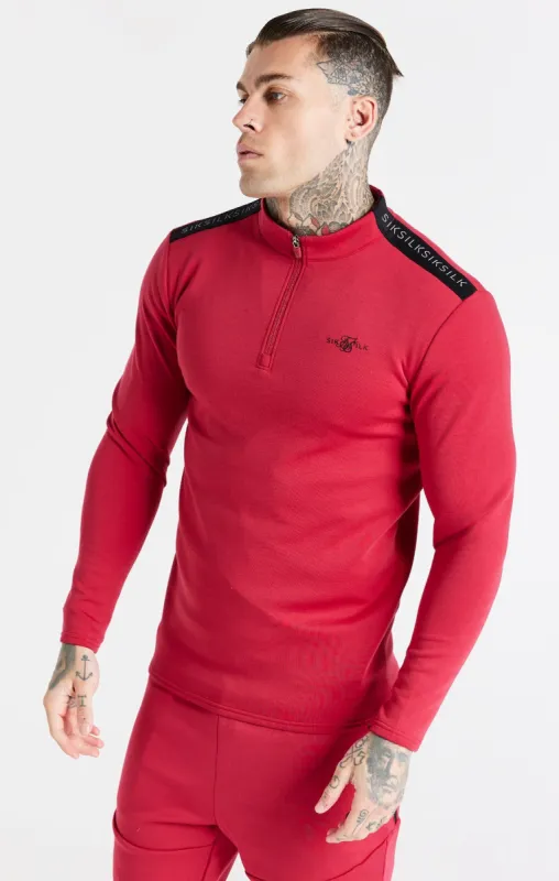 Pink Quarter Zip Sport Top sold by Siksilk
