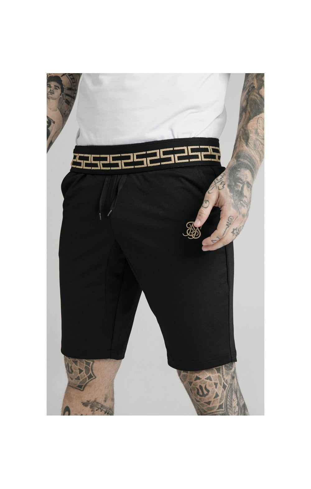 SikSilk Scope Zonal Shorts - Black & Gold sold by Siksilk