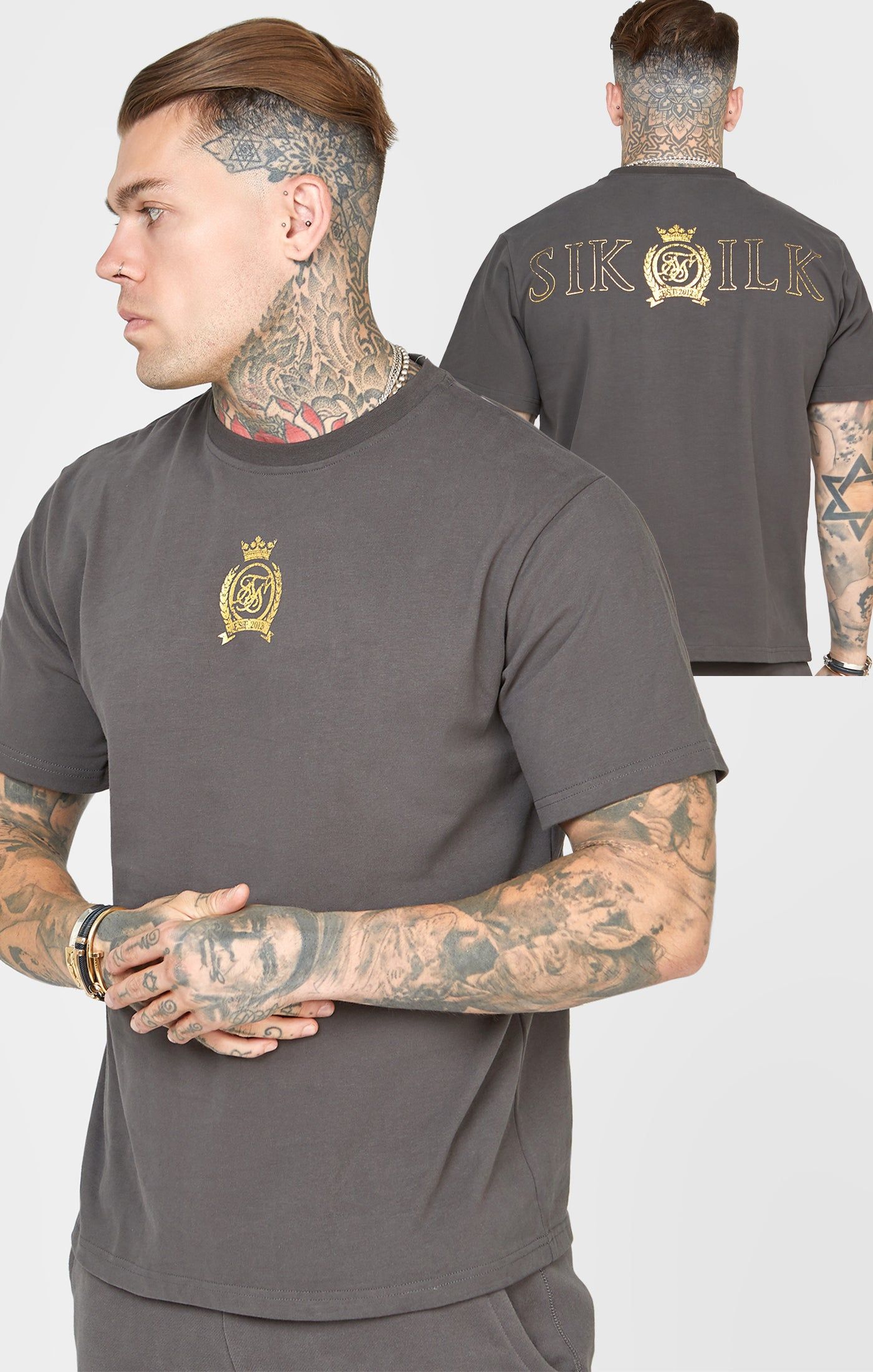 Black Foil T-Shirt sold by Siksilk