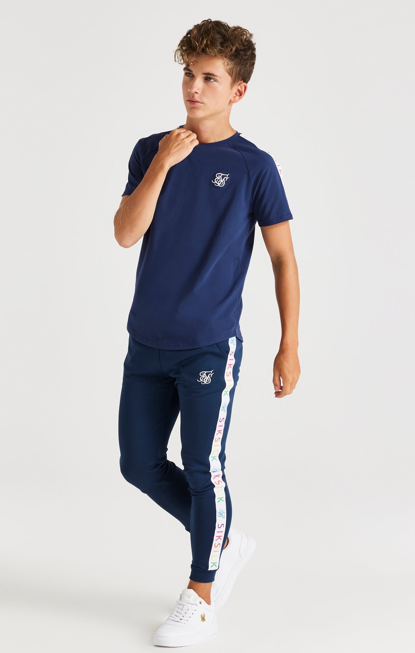 SikSilk Rainbow Joggers - Navy sold by Siksilk product image thumbnail 3