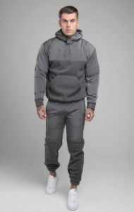 Grey Hybrid Pro Overhead Hoodie sold by Siksilk