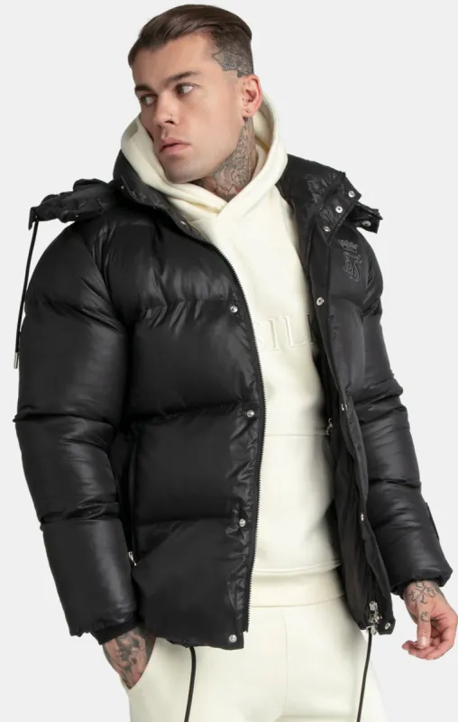 Messi x SikSilk Black Puffer Jacket Parallel - Main Image