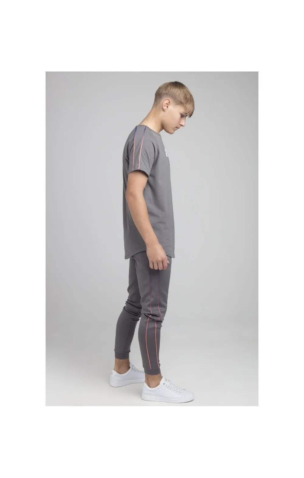 Illusive London Transient Jogger - Grey Purple & Orange sold by Siksilk product image thumbnail 4